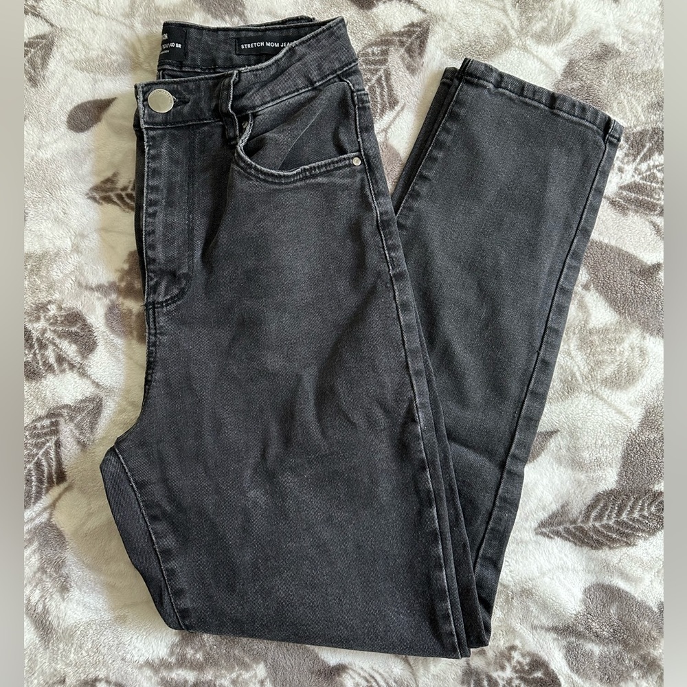 Cotton On Stretch Mom Jeans Black Size 6